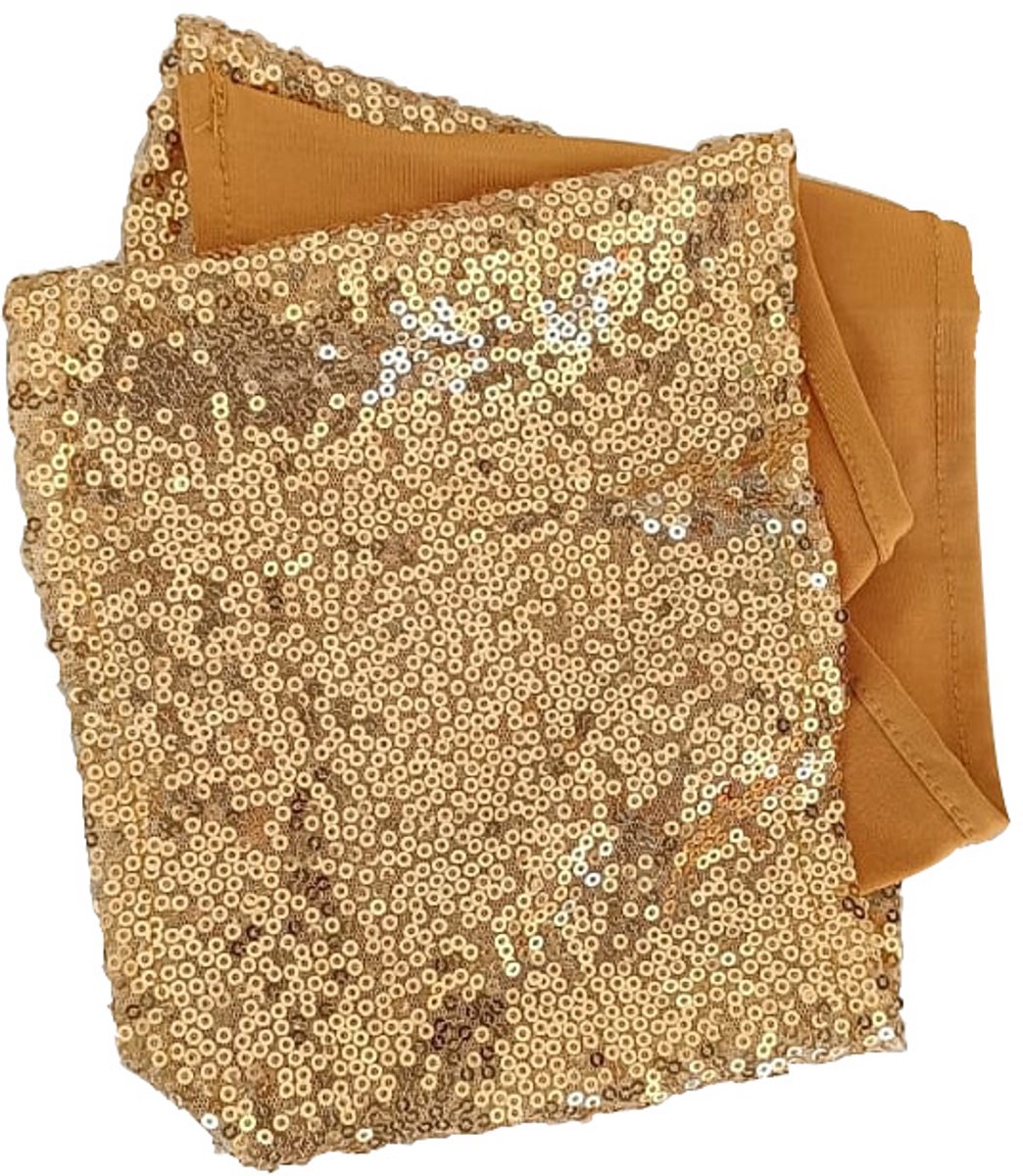 Meble odNowa - Cekin Opaska - Goudkleurig - Spandex Stof - Voor Stoelen