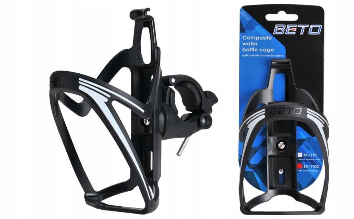 Beto Serie - Bidonhouder - Fietsbevestiging - 15 cm - Gereedschapsloze Montage