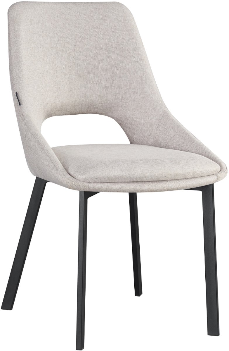 ExitoDesign LUMO – Eetkamerstoel – Bekleed – Beige – Metalen Frame
