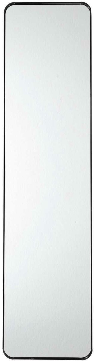 HowHomely REFLEX - Decoratieve Spiegel - 120 cm - Moderne Zwarte Lijst - Deurmontage