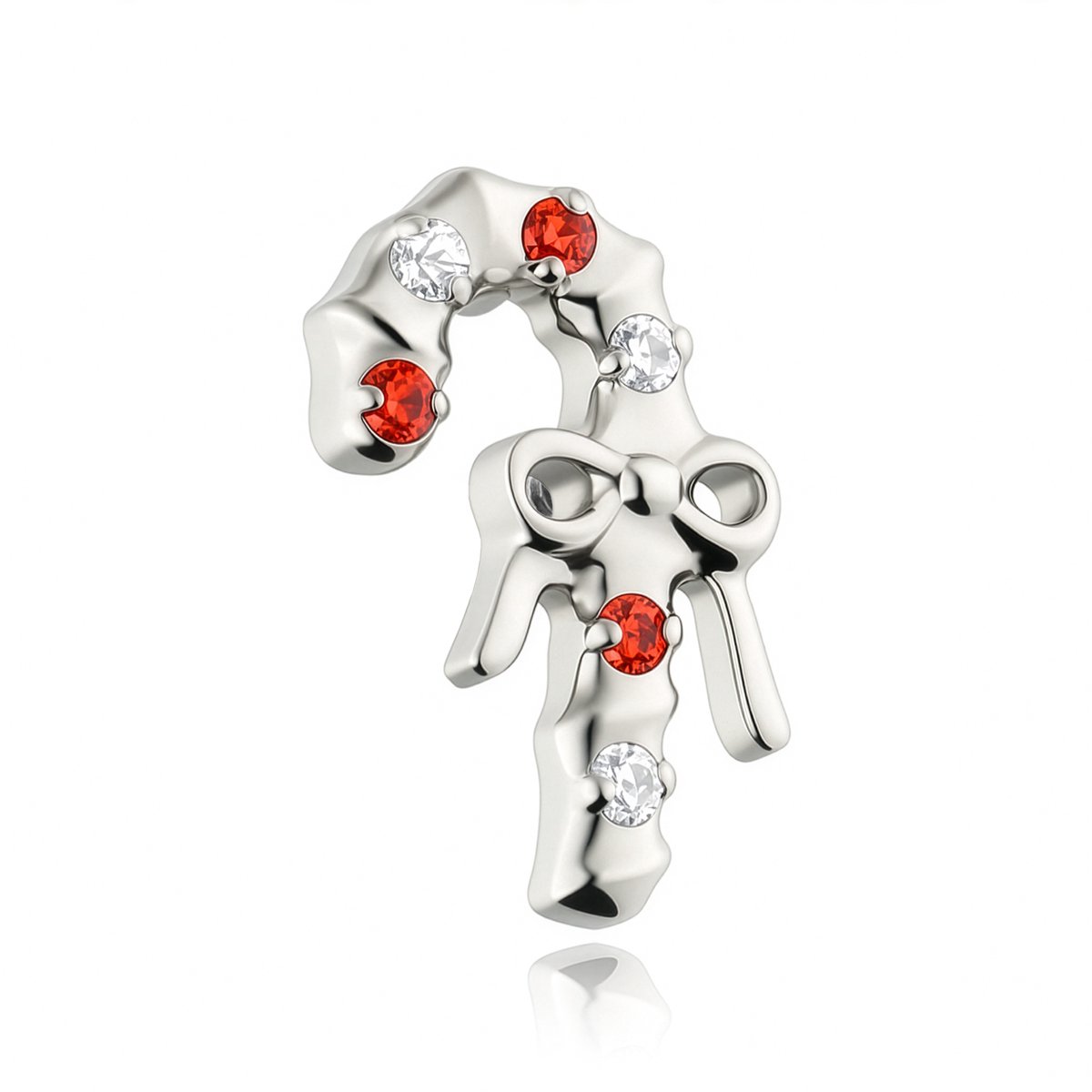 Crazy Needles - TNA-222 - Sieraadonderdeel - Tytanowa - Zilver - Met Zirconia