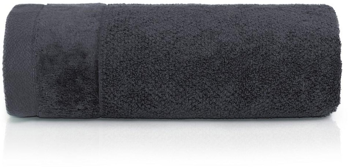 Detexpol Vito Serie - Handdoek - 30x50 cm - Grafiet - 100% Katoen