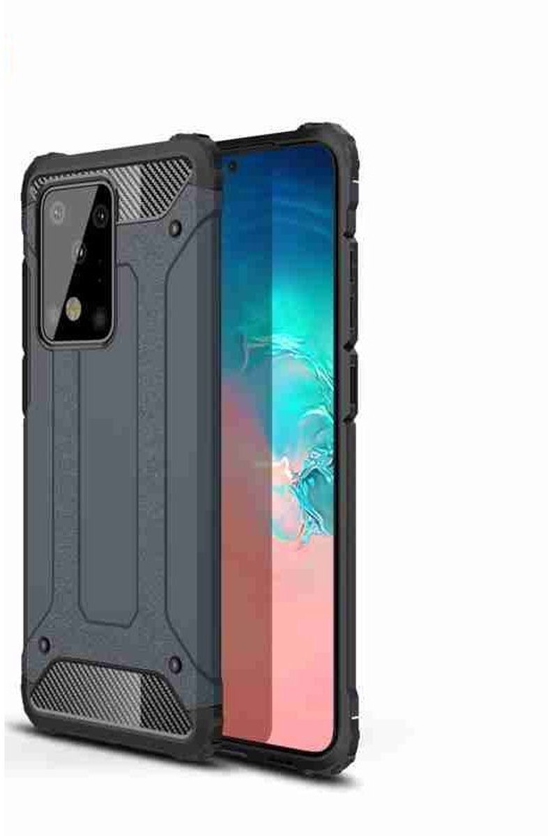 Cityhoesje-Anti Shock - geschikt voor iPhone 11 Pro Max - Backcover hoesje - Donkergrijs
