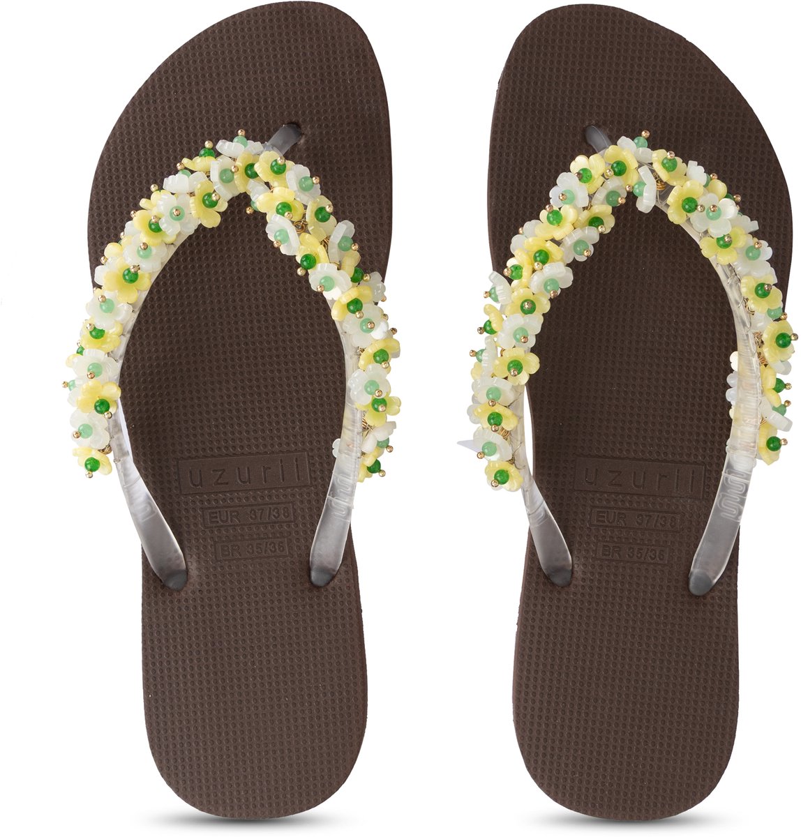 Uzurii | Teenslippers | Dames | Coffee | Maat 41/42