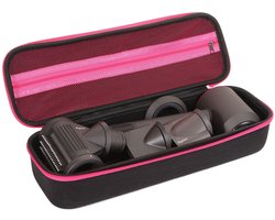Draagtas / Reistas / Opbergtas / Beschermhoes Geschikt voor Dyson Föhn & Opzetstukken - Lege Tas-Zwart en roze-Belle's product