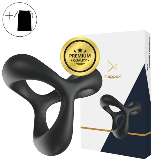 Nappex Cockring - Sex Toys voor Mannen - Penisring - Koppels - BDSM - Penis Sleeve - Ballstretcher en Siliconen Cockringen - Zelf Aftrekken - Kamasutra - Easy - Erotiek - Jari