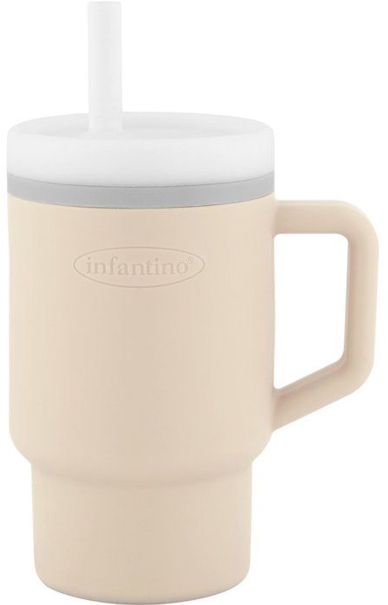 Mijn eerste siliconen cup - INFANTINO - 255 ml - Zandkleur