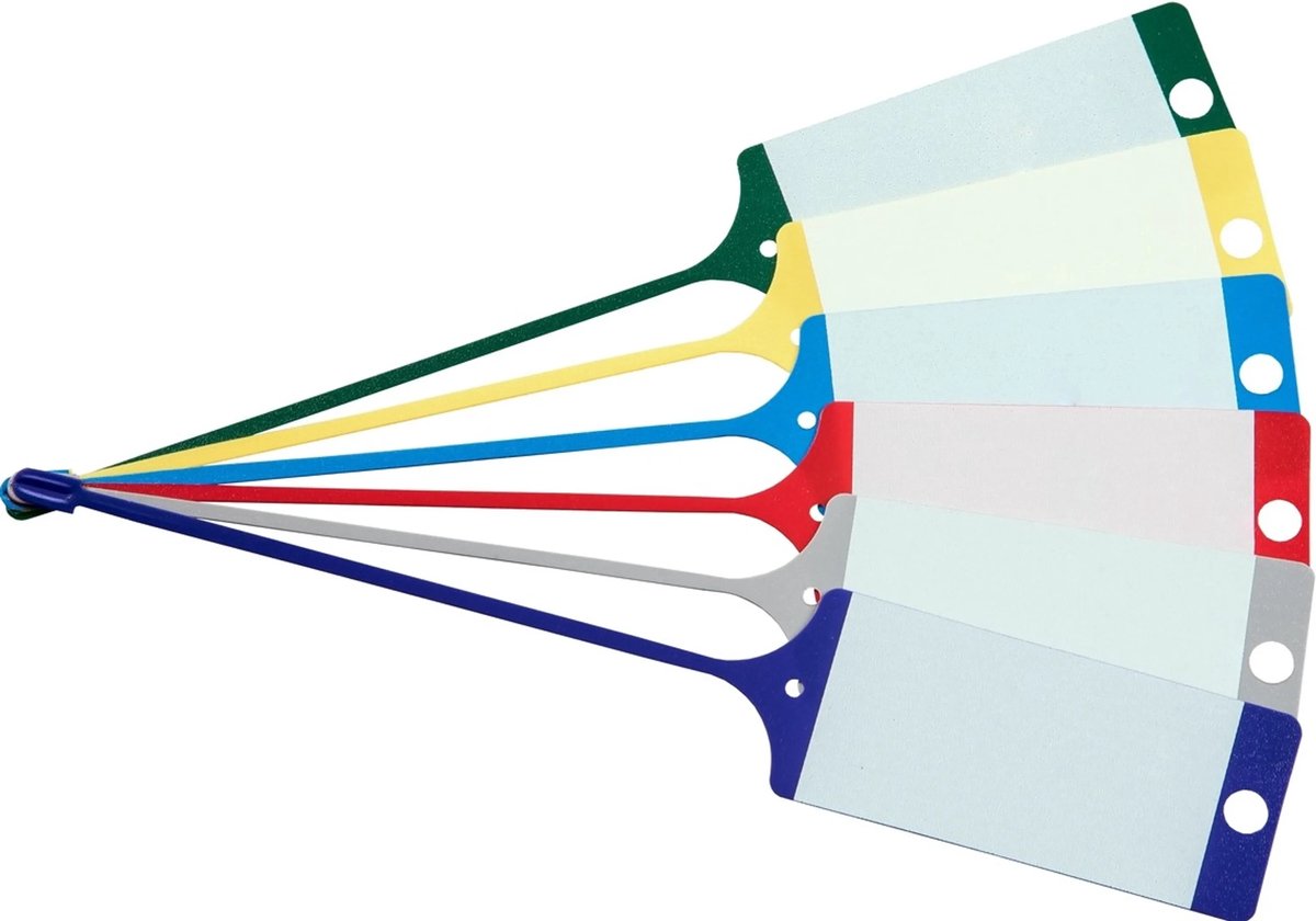 FIX Kunststof Sleutellabels - Geel - 100 stuks