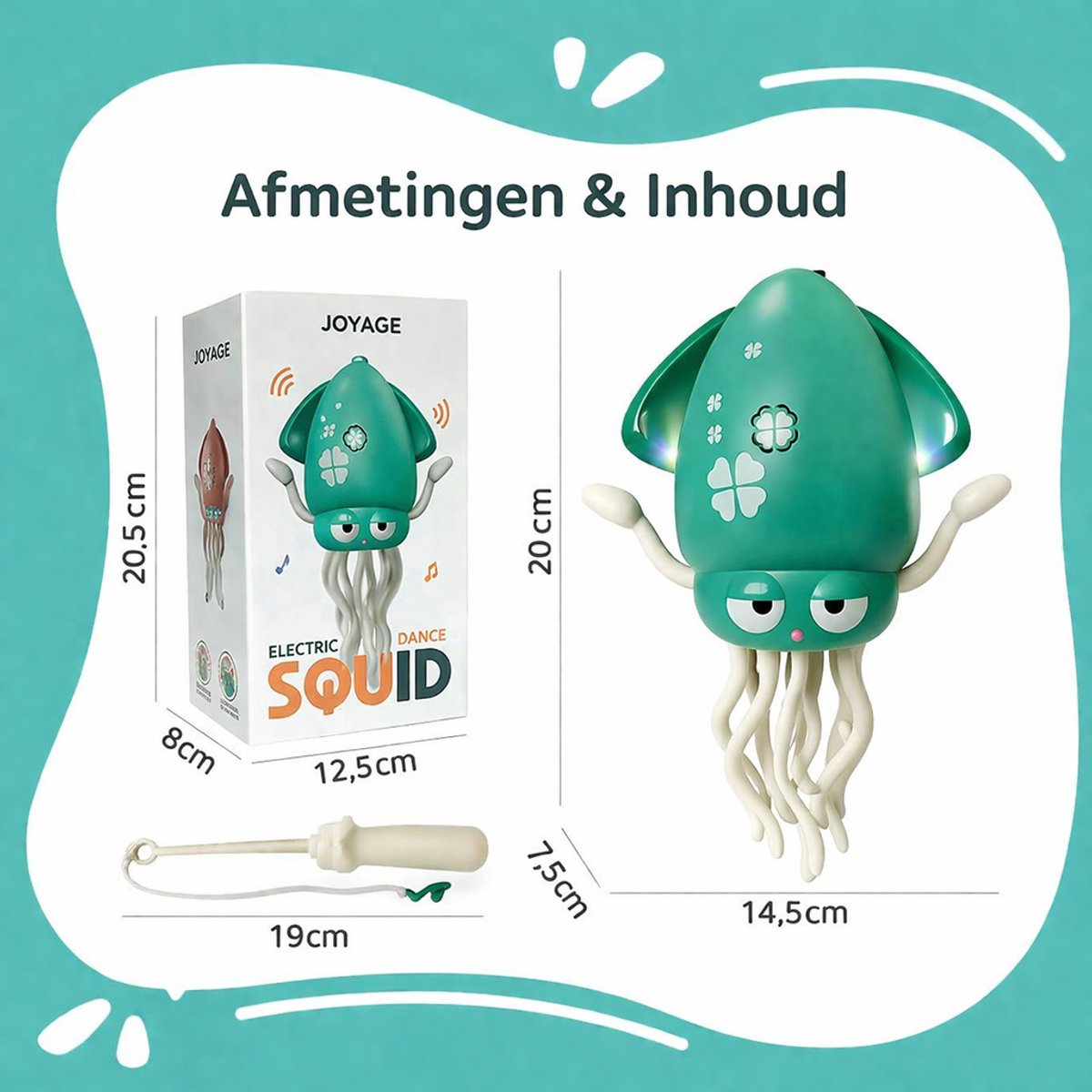 Joyage Octopus Fijne Motoriek Speelgoed - Leren kruipen - Sensorisch speelgoed baby 0 jaar - Baby Speelgoed 6 maanden 1 jaar meisjes Montessori speelgoed - Meisjes speelgoed 2 jaar jongens Kinderspeelgoed 3 jaar Peuter speelgoed educatief speelgoed — afbeelding 6