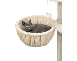 lionto Kattenmand voor krabpaal – Ø40 cm M8 bevestiging 25 cm, beige