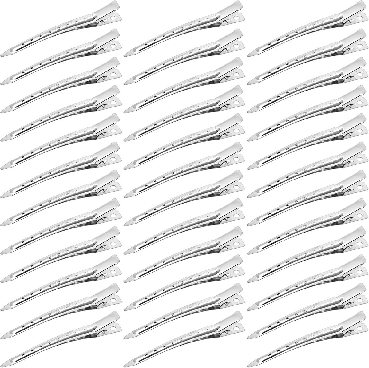 Haarclips - Pin krulclips - Haarstyling - Roestvrij metaal - 36 stuks - Zilver