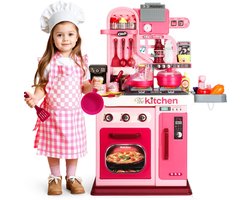 53-delige speelkeuken met licht en geluid, 69 cm (roze)