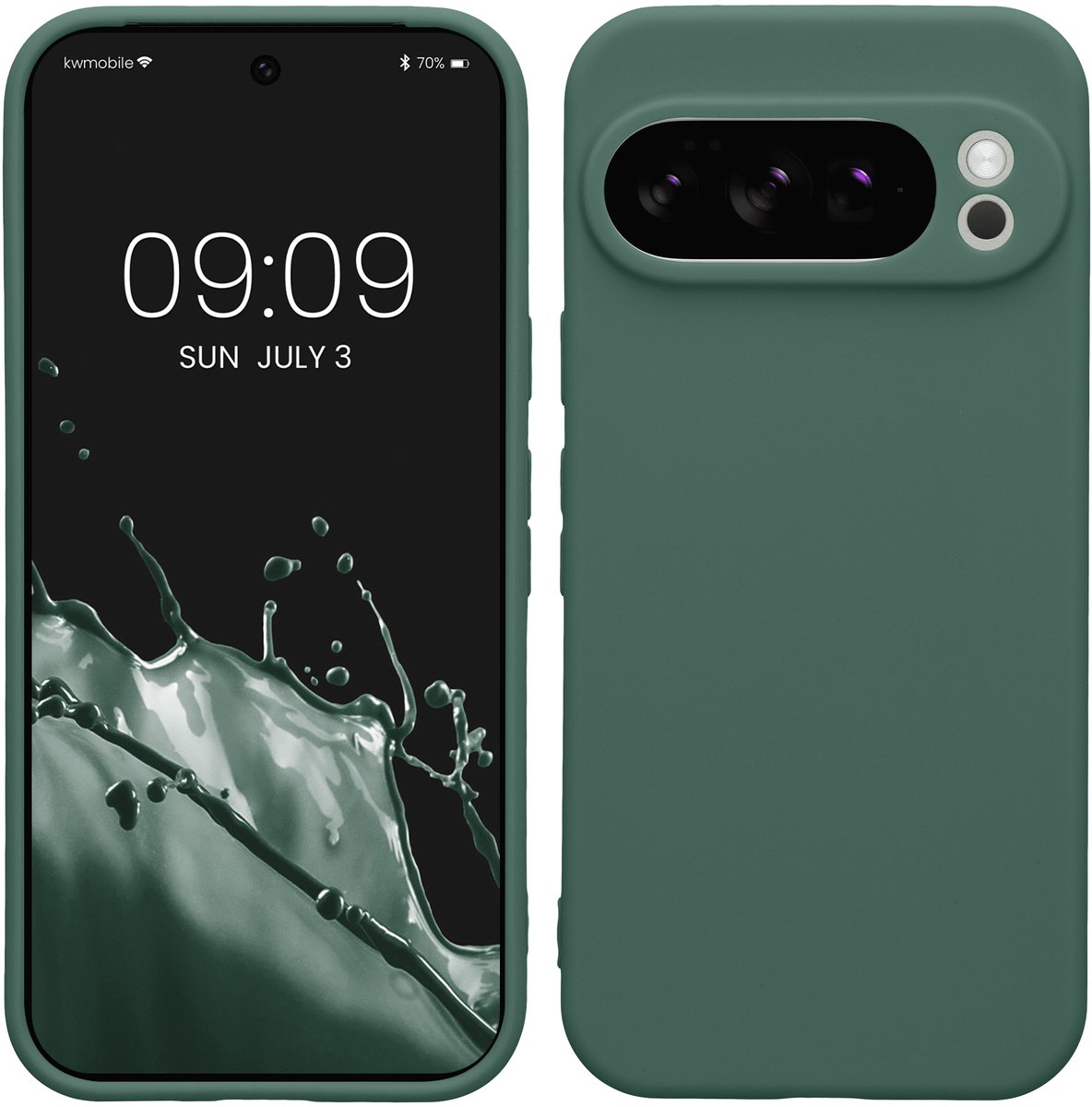 kwmobile telefoonhoesje geschikt voor Google Pixel 10 Pro - Hoesje voor smartphone - Precisie camera uitsnede - In dennengroen