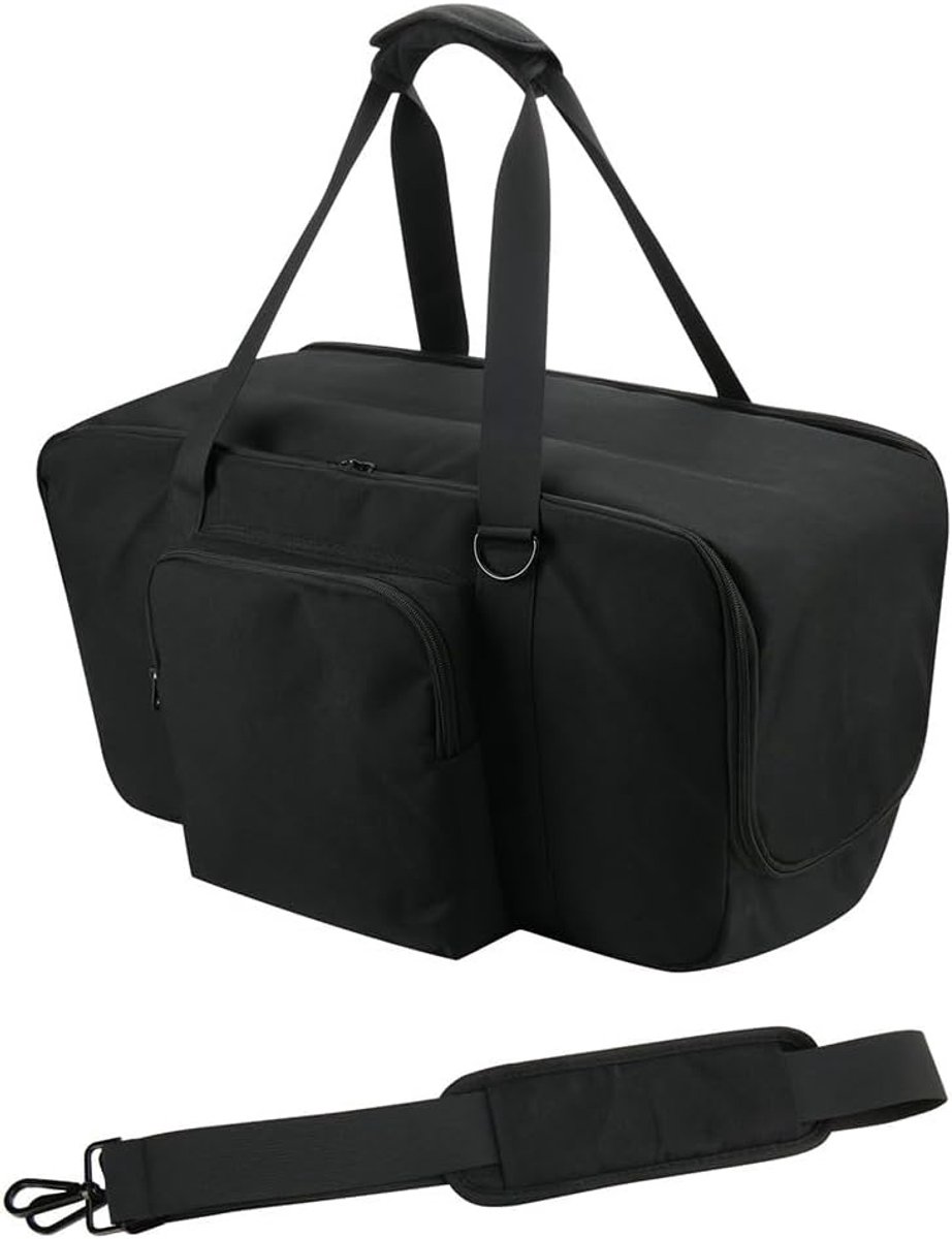 Luidspreker Draagtas - Beschermhoes Opbergtas - Muziek Mobiel - Dubbel Draagontwerp - 54x27x31 cm - Zwart
