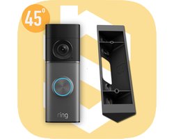 SmarThuis Hoekbeugel – 45° Hoekbeugel geschikt voor Ring Video Doorbell Wired (3rd Generation) – Optimale kijkhoek – Inclusief montagemateriaal