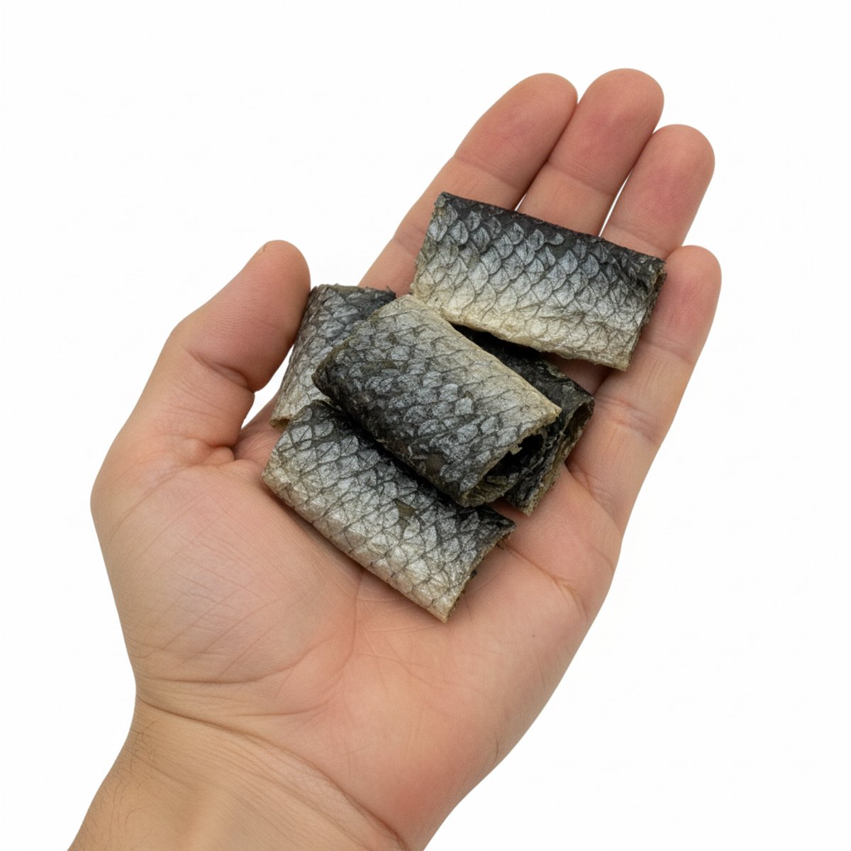 Budget Pet Deals Hondensnacks - Zalmhuid - 500 Gram - Vis - Voor een mooie vacht - Gedroogd