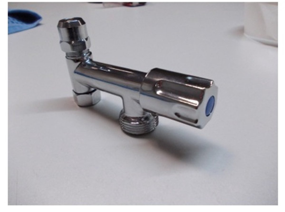 KIRCHHOFF MS Extra Apparaatventiel Lang - Chroom - 3/8" x 3/4" - Met Terugslagklep