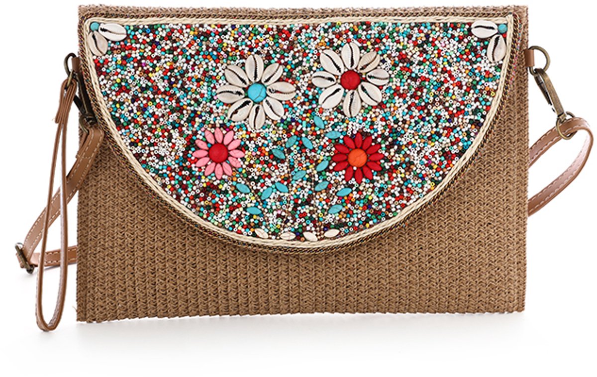 Schoudertas / Clutch Boho Summer - Flower - Mozaik