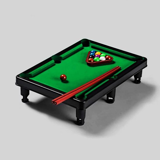 Mini Pooltafel - Bureaubiljartspel - Indoor Familie Spel - Draagbaar Compact Ontwerp - 32x30x3 cm van mini — afbeelding 4