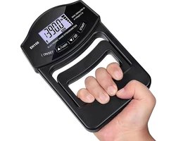 Grip trainer - 180kg - Elektronische handdynamometer - Digitale tester - Grip Sterkte Tester Meter - Usb en Batterij - Lcd-scherm Handgrip - Innovatief - Personal Records Bijhouden - Vingers Kracht Training - Hand Trainer