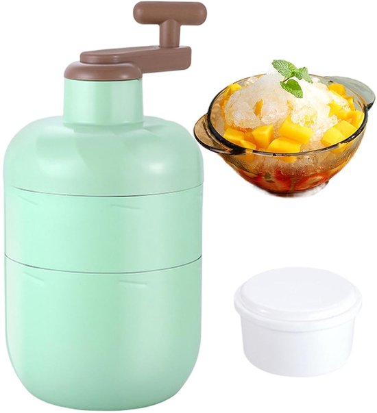 IJscrusher Handmatig - IJsmachine Sneeuwkegels - Desserts Maken - Stabiele Structuur - 13 x 13 x 13 cm - Wit van IJscrusher — afbeelding 5