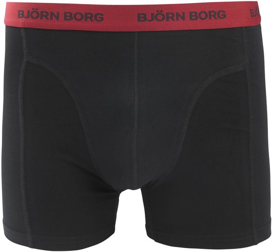Zwarte Björn Borg boxer met rode tailleband met logo.
