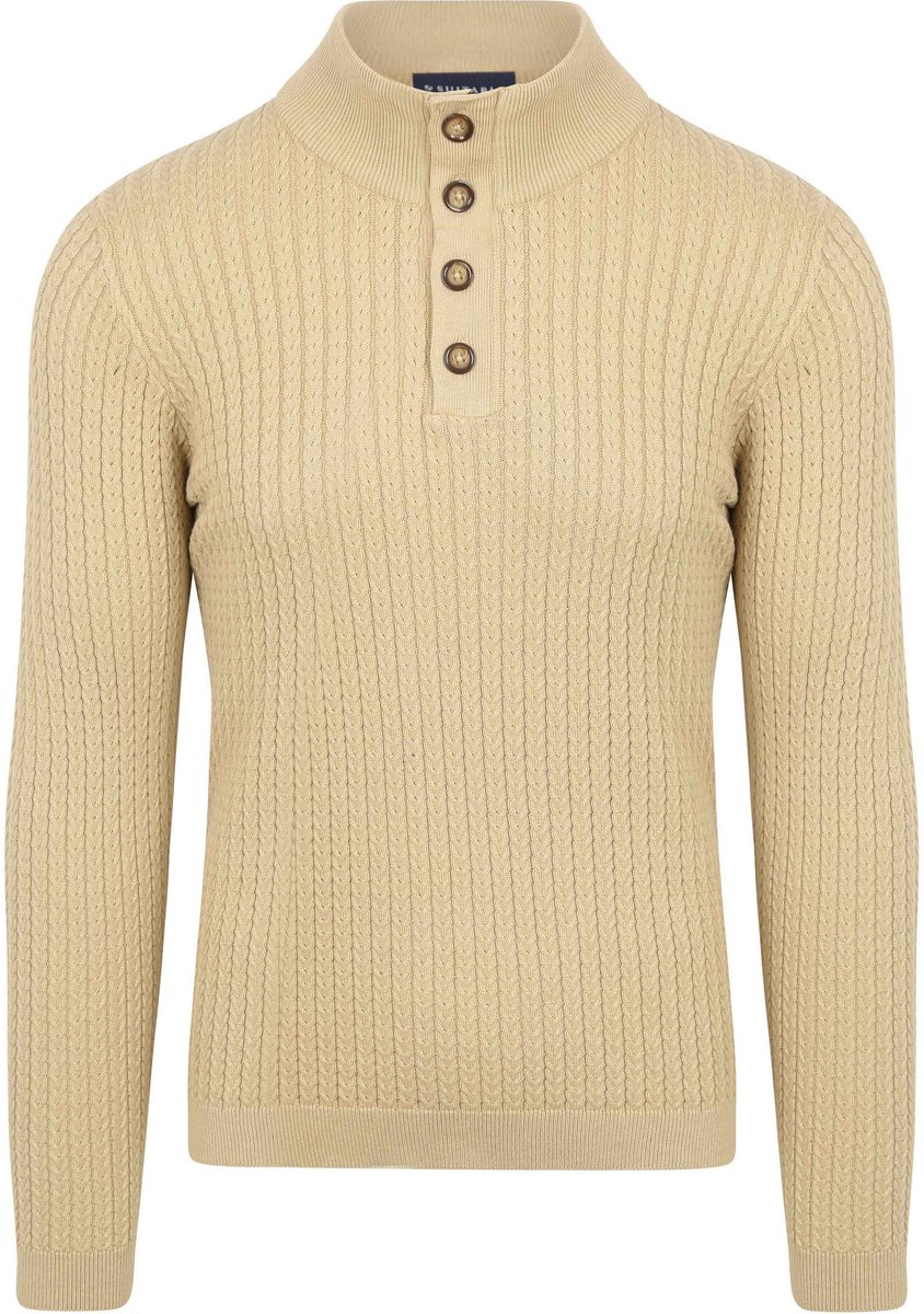 Suitable Pullover Camock Beige - Maat L - Heren