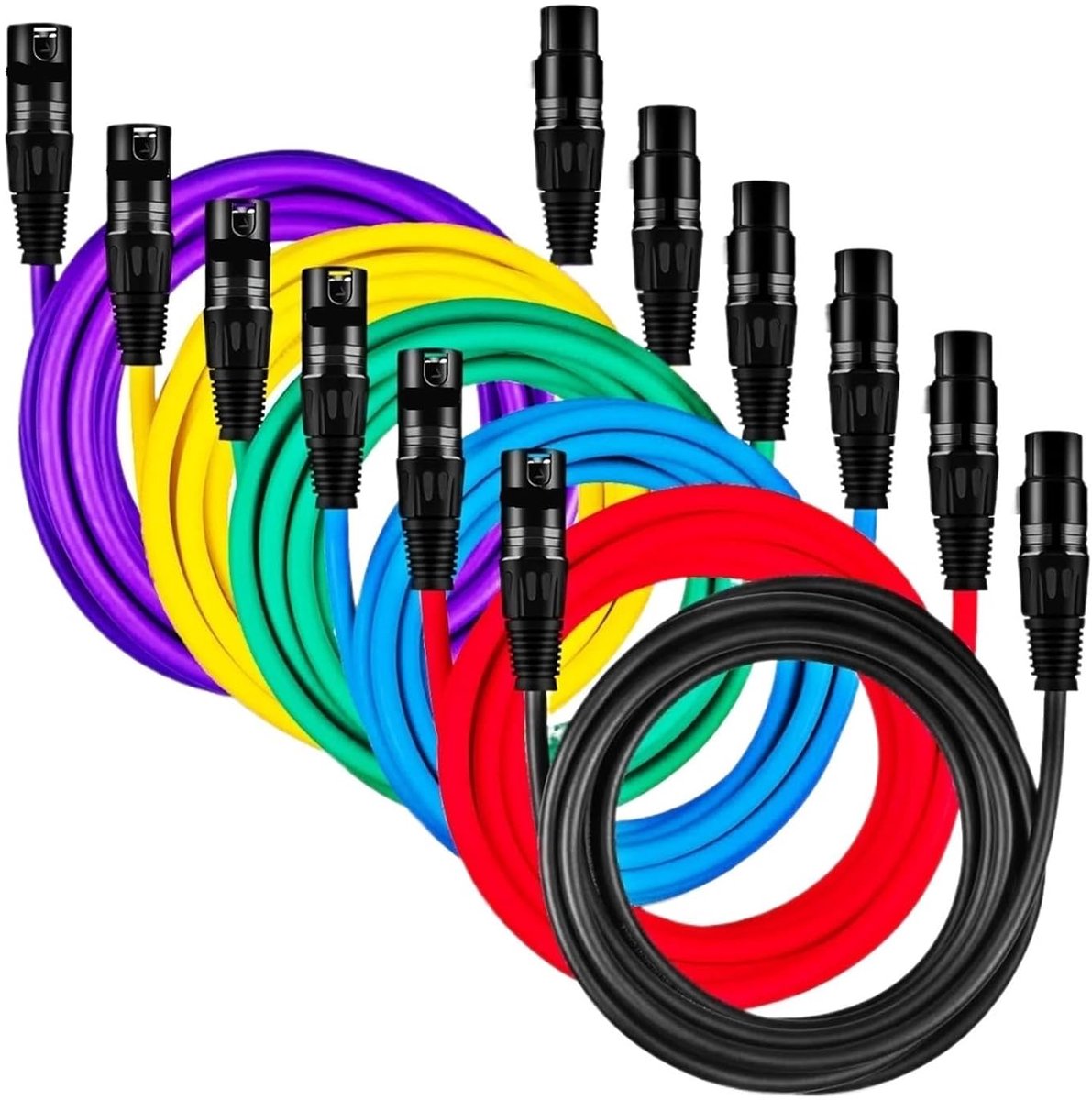 Microfoon Kabel - XLR Kabel - Geluid Opnemen - Ruisonderdrukking - 10 Meter - Geel