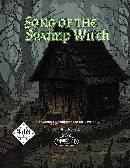 The Song of the Swamp Witch - 4D6 TTRPG Adventure Module - cover