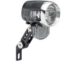 AXA Blueline 50 E‑bike Koplamp – LED Fietsverlichting – 50 Lux – 6–12 V Aansluiting – 70 m Lichtbundel – 4.000 m Zichtbaarheid – Clear Lens Technology – Geïntegreerde Reflector