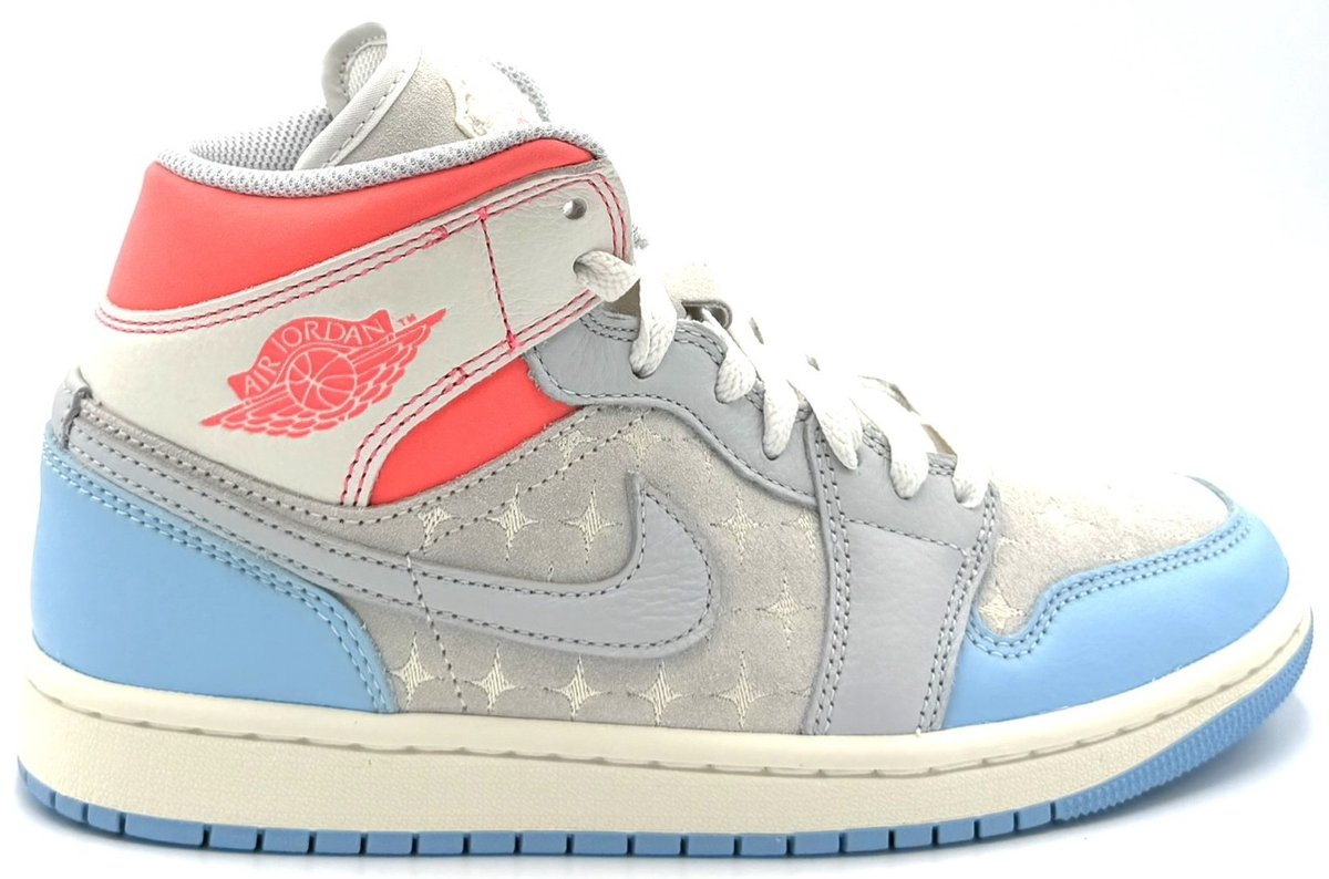 Nike Nike Air Jordan 1 Mid ‘Hot Lava’ Limited Edition- Sneakers Dames Blauw