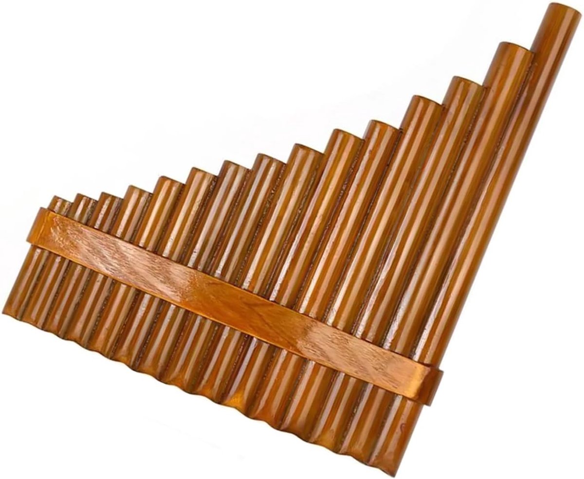Panfluiten Houten - Folk Instrument - Muziek Maken - 15 Buizen - 230mm Lengte