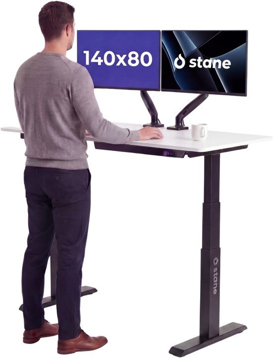 Stane Zit sta bureau elektrisch - 4 geheugenstanden - Bol