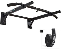 PULLUP & DIP Steel - Pull-up Stang Wandmontage - Inclusief Pull-up Band - Robuuste Constructie - Full-Body Training