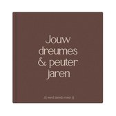 Writemoments Opgroeiboek dreumes & peuter - 1 t/m 3 jaar - Bruin