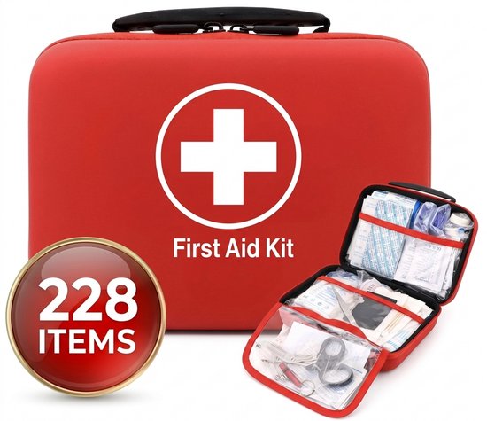 Prepper EHBO kit – 228 items – pleisters, dekens & verband