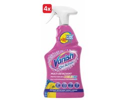 (4x) Vanish Oxi Action Vlekverwijderaar Spray - 750ml - Voordeelverpakking