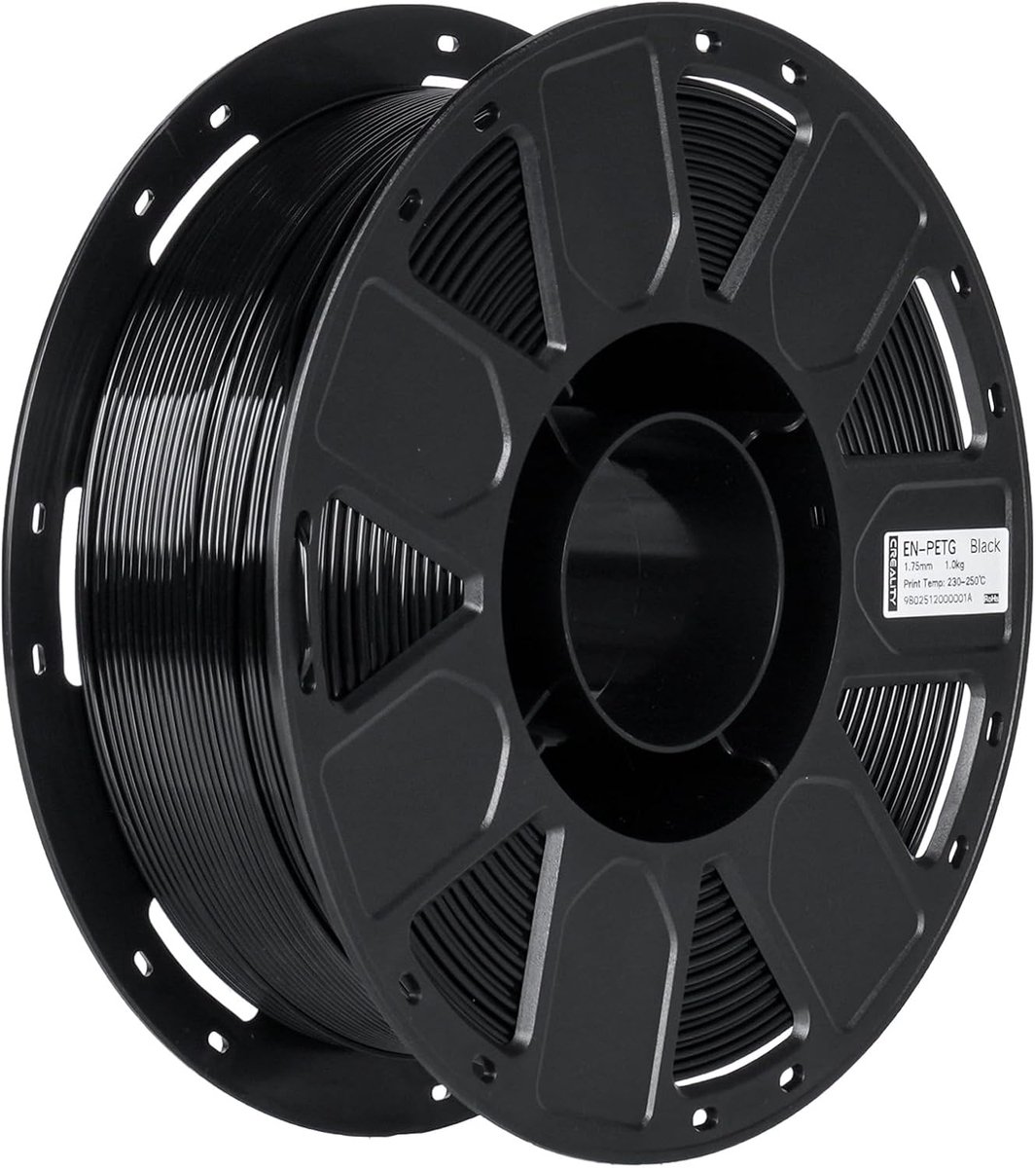3D Printer Filament - PETG Materiaal - Precisie Prints - Geurloos Vochtbestendig - 175 mm 1 kg - Zwart
