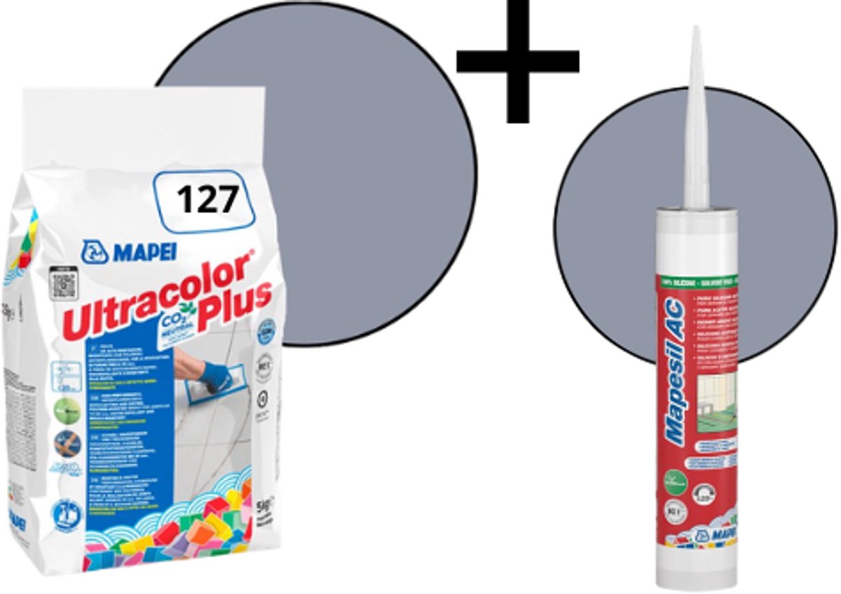 Combipakket Mapei Ultracolor Plus kleurcode 127 + siliconen kit kleurcode 127