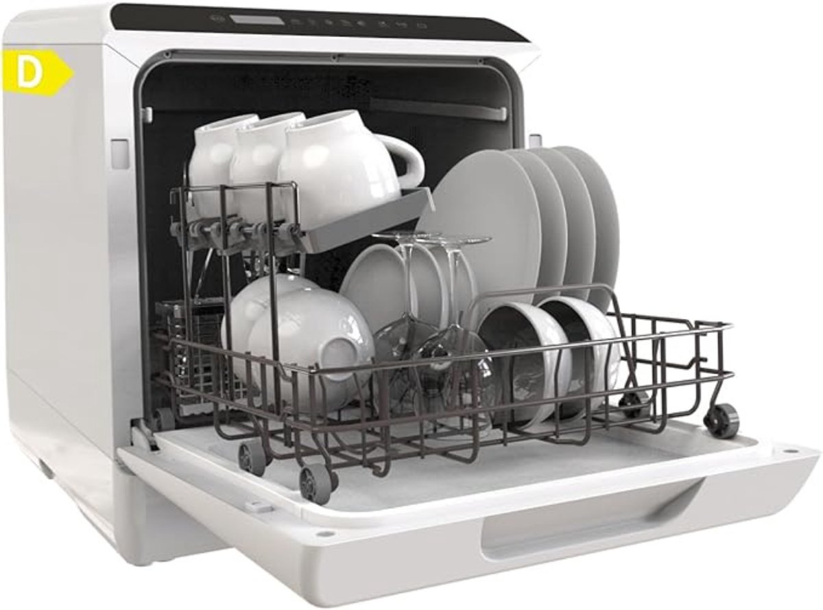 SAVI® Mini Vaatwasser - Vaatwasser - Tafelvaatwasser - Wit - 43cm x 43cm x 46cm