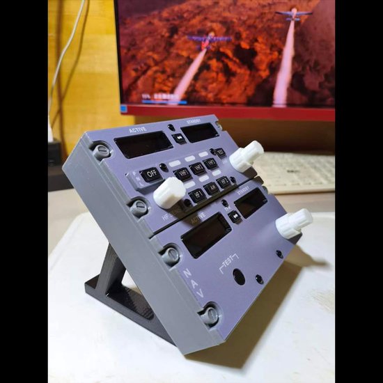 Cockpit Radio Ontvanger - Simulatie Controle - Vliegsimulator Besturing - Alle Radio Functies - 14 x 14 x 10 cm — afbeelding 2