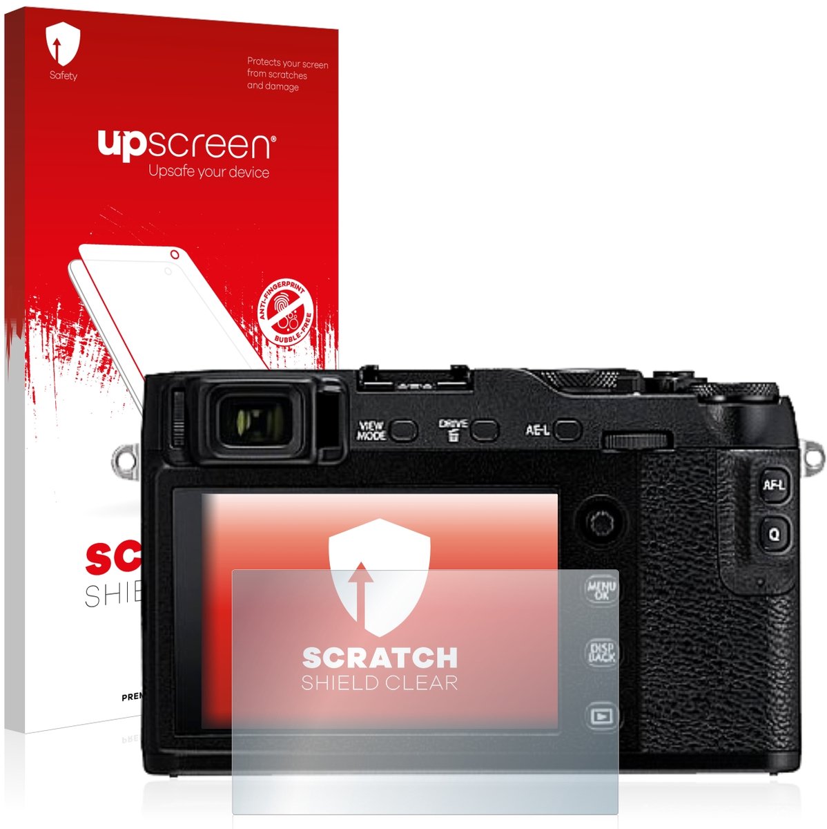 upscreen - Screenprotector voor Fujifilm X-E3 - Folie Beschermfolie transparant
