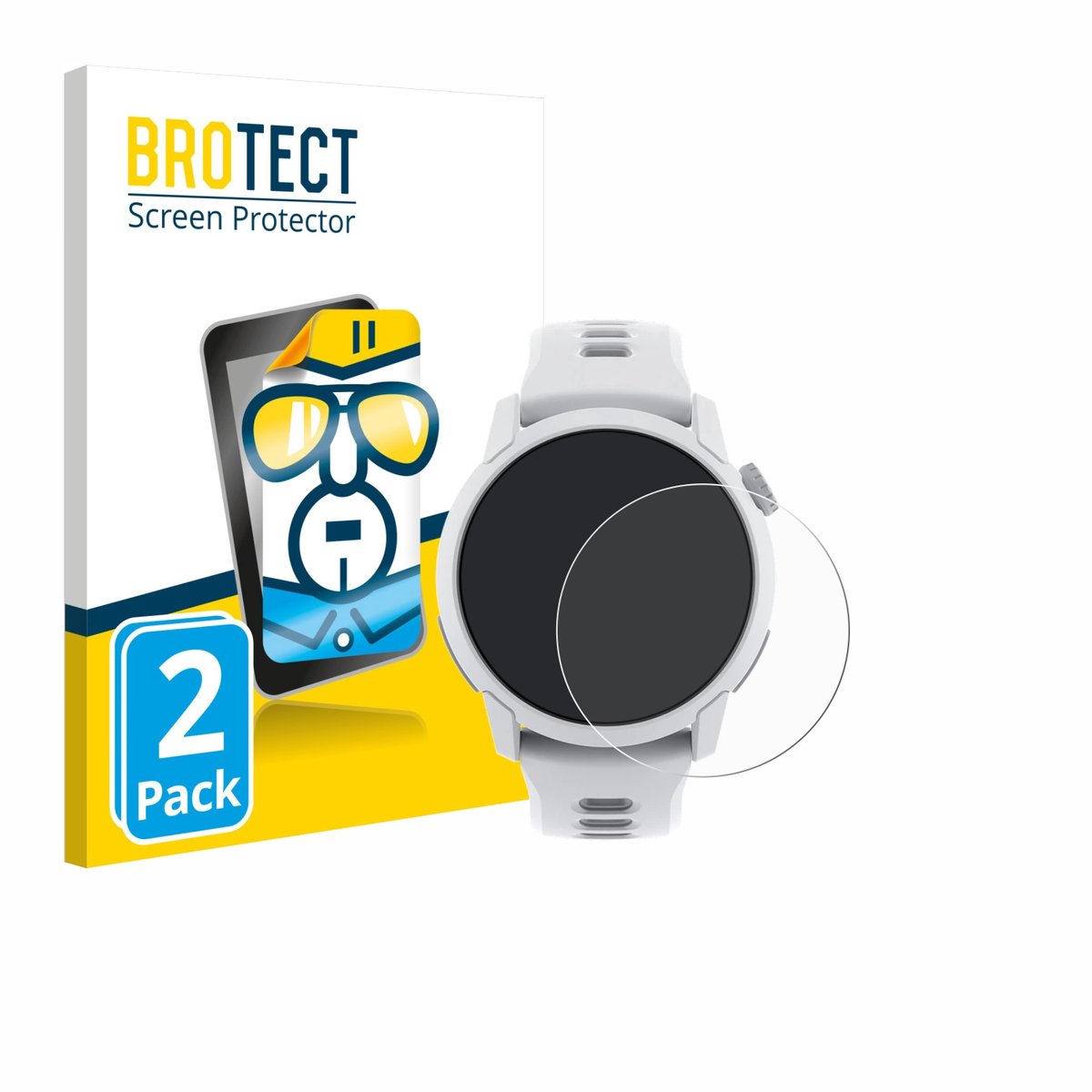 BROTECT - Screenprotector voor Coros Pace 4 - Folie Beschermfolie transparant 2 Stuks