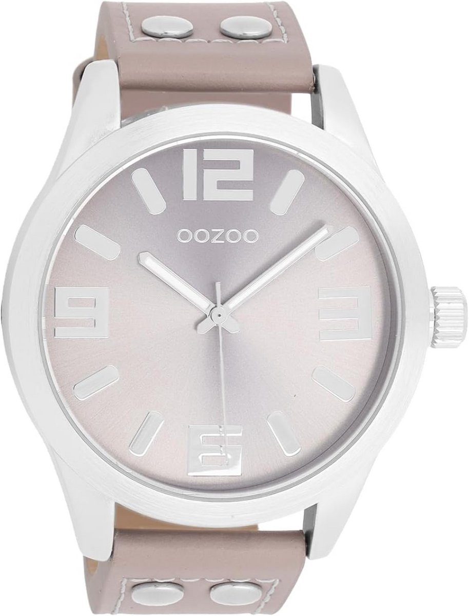 XL Leren Horloge met 47 mm Wijzerplaat - Kies Uit Meerdere Kleuren