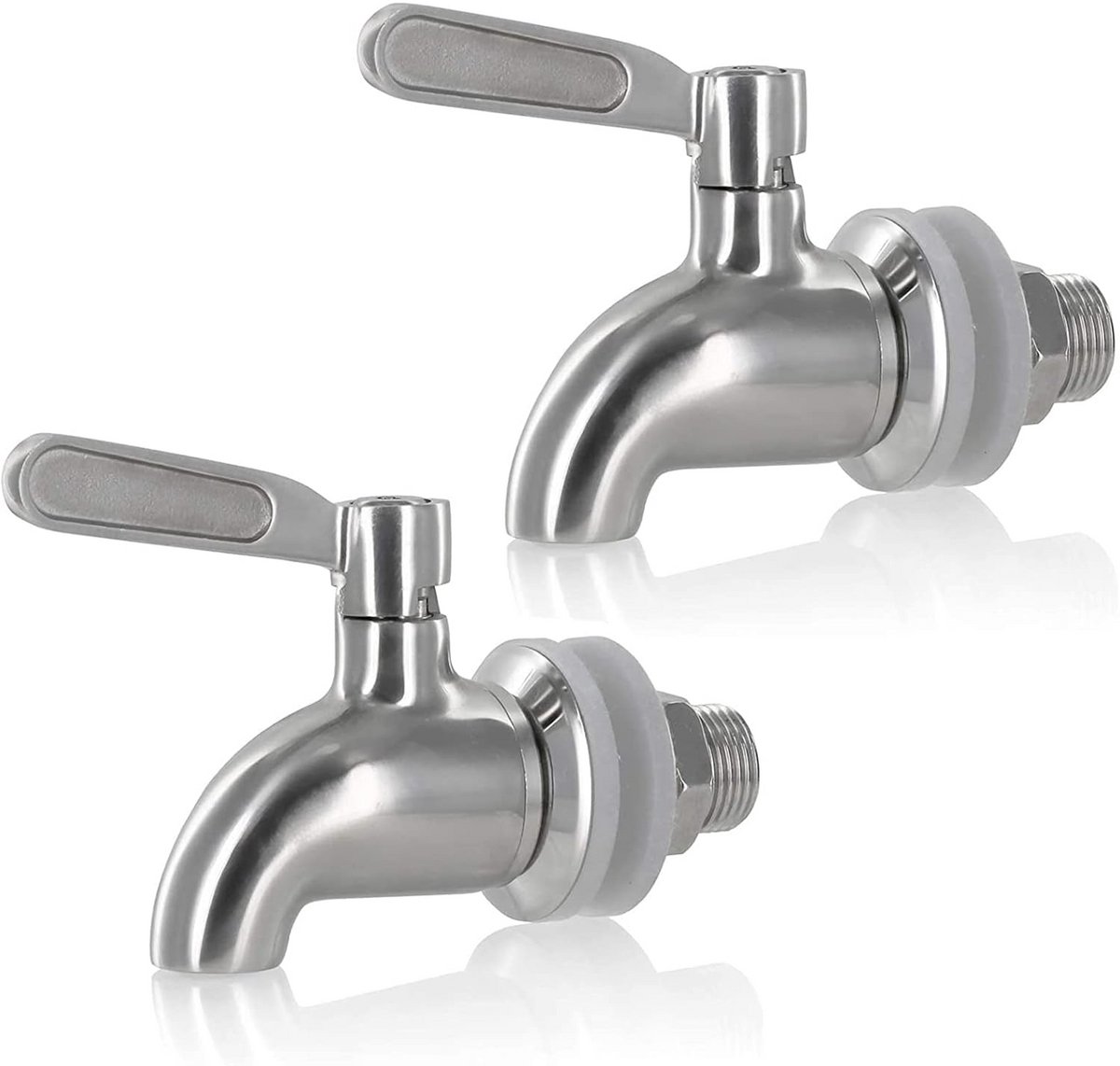 2-Pack 304 RVS drankdispenser afsluiter - Vervangstuk voor bier-, wijn- en sapvaten