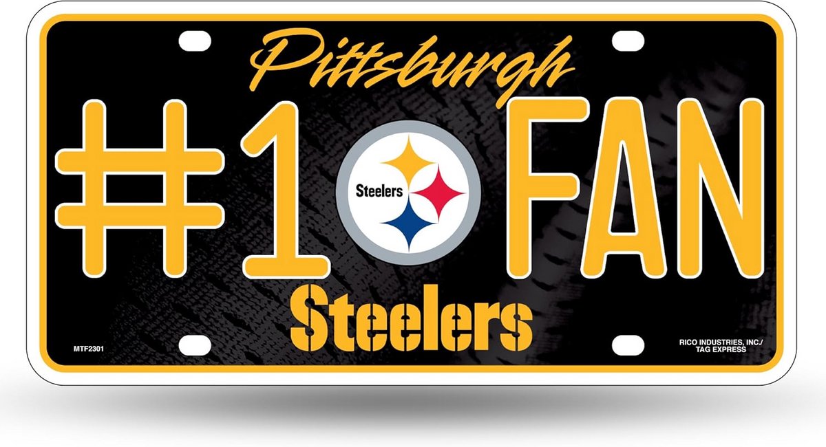 NFL #1 Ventilator Metaal Auto Tag - Officiële NFL Product