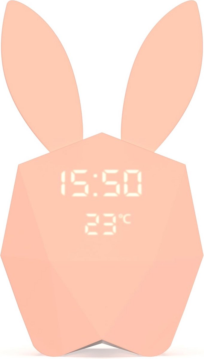 Mob Cutty Clock Connect - Wekker met Bewegingsmelder en Nachtverlichting - Roze