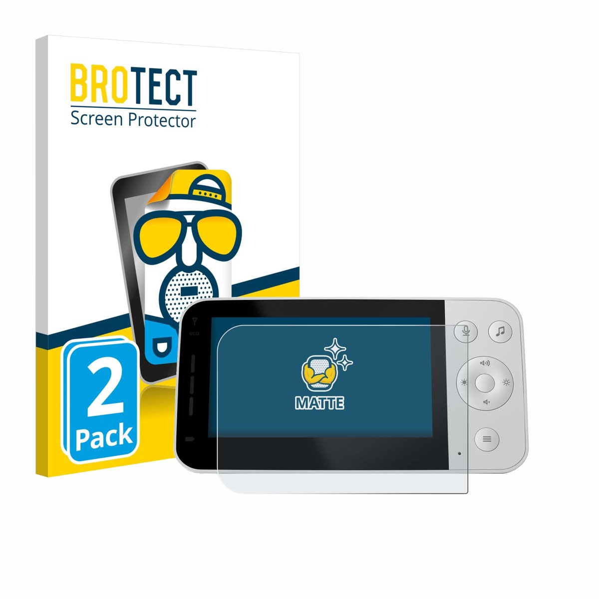BROTECT - Screenprotector voor Philips Avent SCD951/26 - Folie Beschermfolie matte 2 Stuks