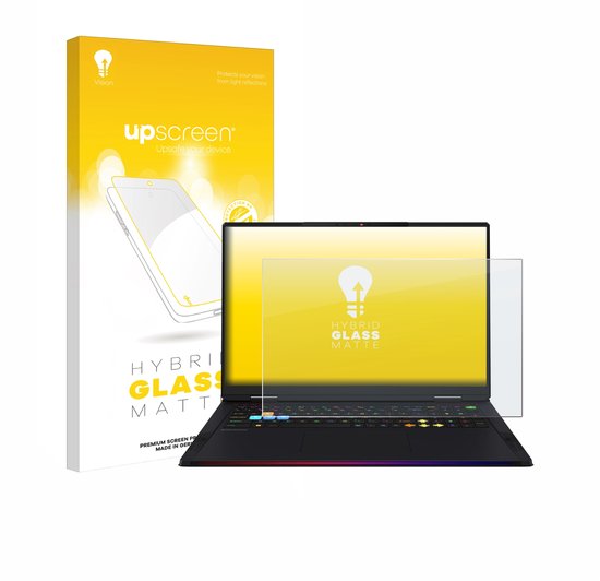 upscreen - Screenprotector voor MSI Raider 18 HX AI 2025 - Folie Beschermfolie Beschermglas matte