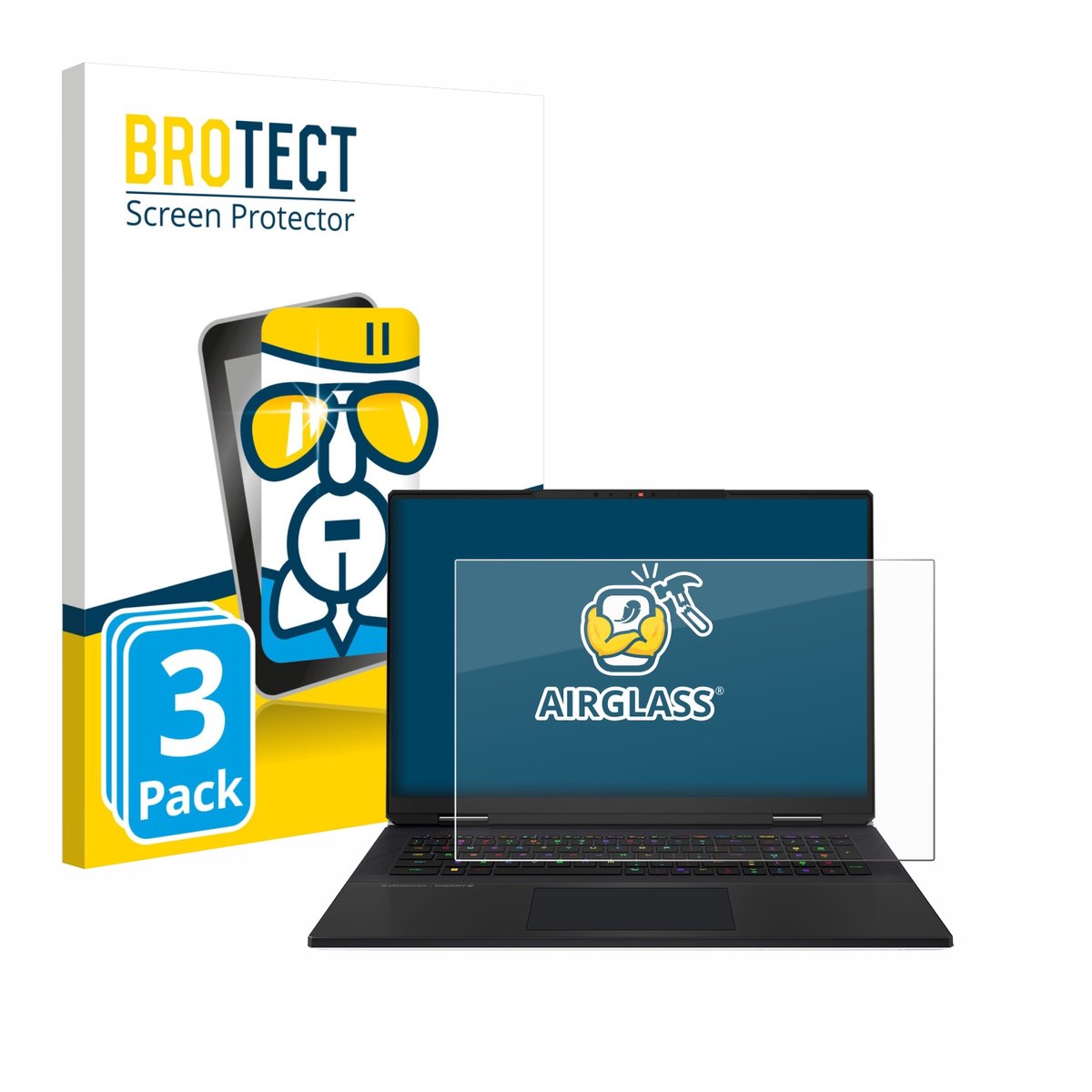 Screenprotector 3 Stuks voor MSI Titan 18 HX AI 2025 Beschermglas transparant